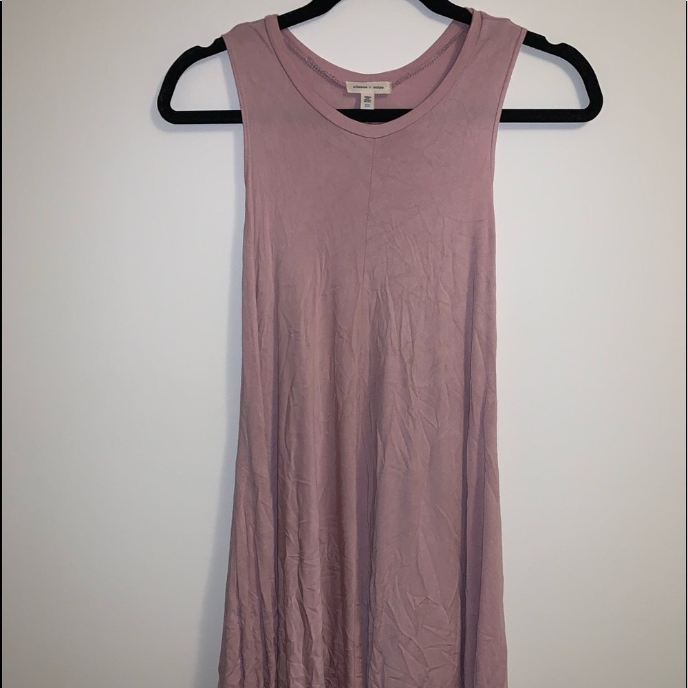Silence + Noise Pink Tank Mini Dress